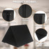 IVWNNN 12 Pack 4" 6" 3 Table Tents Triangle Menu Holders x PU Leather Picture Frame Sided Foldable Menu Cover