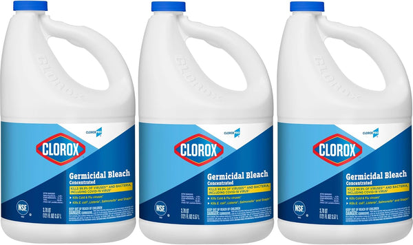 Clorox Ultra Germicidal Bleach, 121 Oz, Case Of 3