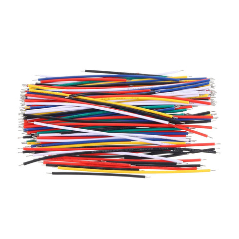 PATIKIL 24 AWG Solid Core Wire Kit, 130pcs PVC Coated Pre Tinned Copper Electrical Cable for Electronic Projects