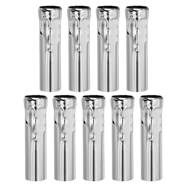 PATIKIL 3.94 Tall Candle Covers Sleeves, 9 Pcs Metal E14 Chandelier Socket
