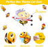 Bee Bulletin Board Decorations - Bee Theme Cutouts Set with Honeycombs and Stickers for Birthday Party Decor