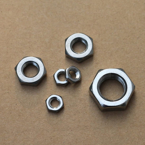 QuarkMRO 304 M4 M64 (M50-1.5, 22.5mm, 1pcs) Stainless Steel Fine Thread Thin Jam Hex Nut Right Hand Select Size - m:
