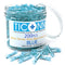 TICONN 200PCS Blue Heat Shrink Butt Wire Connector Kit, Insulated Waterproof Electrical Marine Automotive Crimp