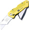 Folding Utility Knife, Box Cutter with Retractable Heavy Duty Design and 5-Piece Extra Blades