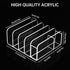 NiHome Spacious Clear Acrylic Desk Mail Sorter, Multipurpose Organizer for Office Supply & Pen Storage