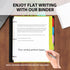 Telescoping 3 Ring Binder-4PCS, Flexible Binder with Elastic Spine, 3 Round Rings, Flat Writing Binder, 4 Colors