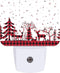 AKKAVNIA Night Light New Year Pattern Plug-in Wall LED Night Lamp with Dusk-to-Dawn