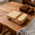 Ltvhuok 2 Pack Natural Bamboo Wood Phone Stand Cute Small Desktop Holder for Mobile Devices Portable Office Desk