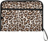Leopard Cheetah Print Expanding File Folder, 13 Pockets Accordion Organizer, Sticky Labels, Zipper, A4 Document