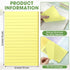 Seajan 48 Pcs Lined Sticky Notes, 4 x 6 Self Stick Note Pads, 50 Sheets/Pad, Bright Colors