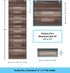 Teacher Created Resources Dark Wood 10 Pocket File Storage Pocket Chart (14" x 58")