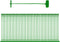 75mm(3 Inch) Green Tag Gun Barbs (Fasteners) for Any Standard Price Labels Clothing Tagging Attachers - 5000 Pcs by SatsoniK