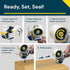 Excell Safeguard Packing Tape Dispenser - 2" Wide with Retractable Blade Cover, Ideal for Shipping and Sealing