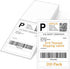 SJPACK 4" x 6" Thermal Labels, 200 Fanfold Labels, Direct Thermal Shipping