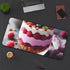 GENERIC Raspberry Parfait Desk Mat with Violet Granola and Peach Yogurt Theme - Vibrant Colors for Adults