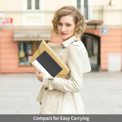 Spiral Notebook, 6.10" x 8.19", College Ruled Journal with Inner Pockets, PU Leather Cover, 160 Pages