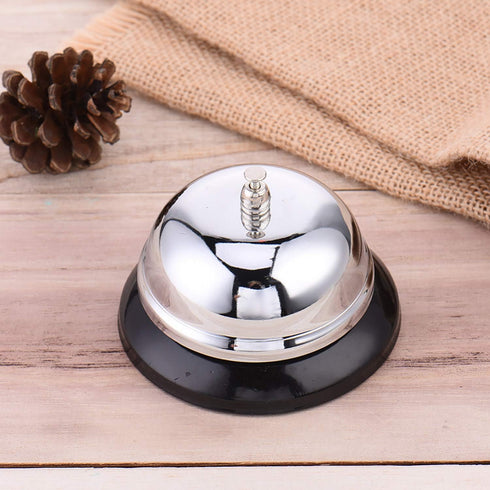 Call Bell 3.3 Inch Diameter Metal Anti-Rust Desk Bell for Hotels, Schools, Restaurants, and Reception Areas