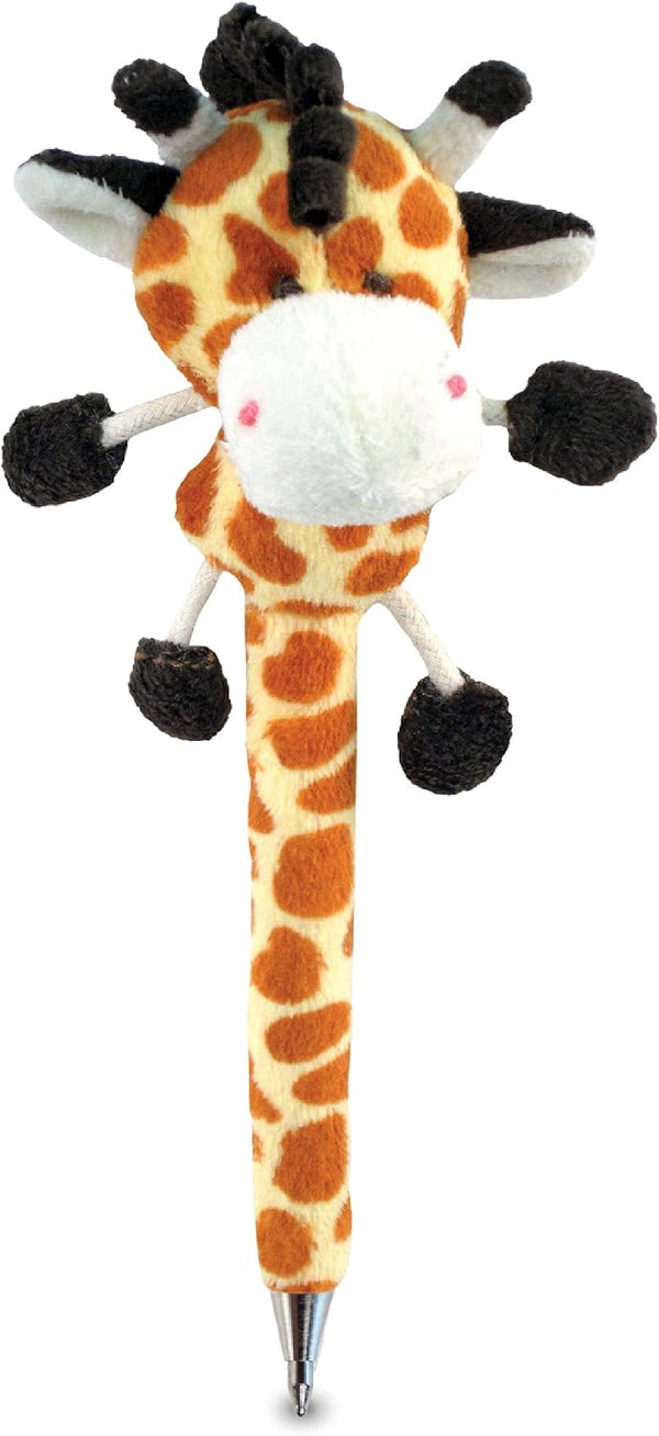 DolliBu Brown Giraffe Plush Pen - Cute & Soft Wild Life Stuffed