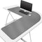 CENNBIE Dual Sided L Shaped Desk Pad,35.5x43.3x13 inches Corner Leather Desk Pad,l
