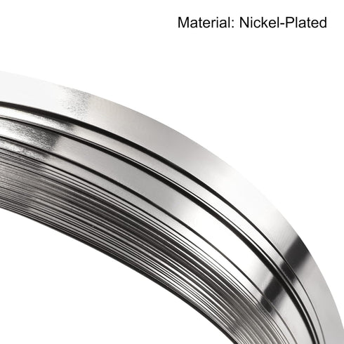 MECCANIXITY 1 Roll 10 Meter Nickel-Plated Steel Strip for Battery and Spot Welding, 3x0.1mm (WxT)