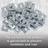 2040 Corner Bracket Kit, 20pcs Corner Brackets, 80pcs Hexagon Socket Screws, 80pcs Slide Nuts, 1 Hex Wrench for 6mm Rail