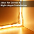 LightingWill LED Connectors, 10 PCS L Shape 2Pin Transparent Solderless Right Angle Connector for LED Strips
