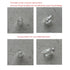2ml Clear Glass Vials with Screw Caps and Plastic Stoppers, 50PCS Leak-Proof Sample Vials