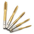 5Pcs Ti-Coated Metric Tap M3-M8, Straight Flute Thread Tap Mini Machine Screw Drill Tap for DIY