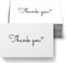 RXBC2011 100 Little Thank You Cards with Gold Heart Design, Bulk Thank You Notes for All Occasions (3.5 x 2 Inch)