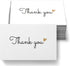 RXBC2011 100 Little Thank You Cards with Gold Heart Design, Bulk Thank You Notes for All Occasions (3.5 x 2 Inch)