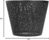 Wrought Iron Lamp Shade - Carved Forest Tree Shaped E27 Mini Lampshade for Bedroom Decor (Black)