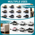 LYYUWE Slatwall Shelf for Retail Display, Heavy Duty Metal Display Shelf with Non Slip Pad for Shoes, Sneakers, Hats