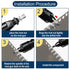 Vifmy 304 Kit(218 Pcs),M3 M4 M5 M6 M8 M10 Set,Rivnut Metric Stainless Steel Rivet Nut Assortment Flat Head Rivnut
