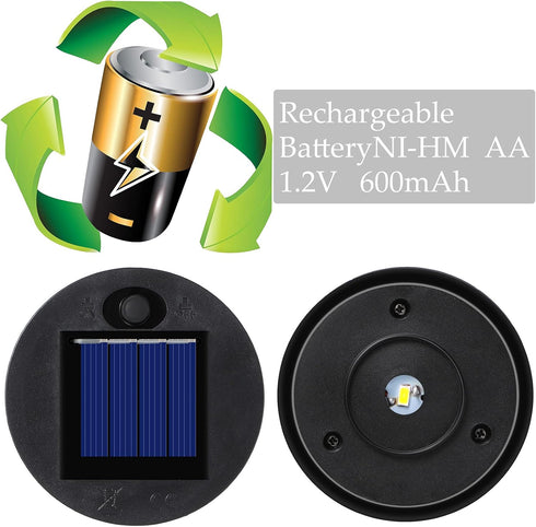 4 Warm(2.76 Inch Pieces Replacement Solar Light Tops Outdoor Hanging Lantern Solar Light Parts Round Waterproof