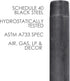 Pipe Decor 1” x 2” Malleable Cast Iron Pipe, Pre Cut Connector, Industrial Steel Grey, 6 Pack