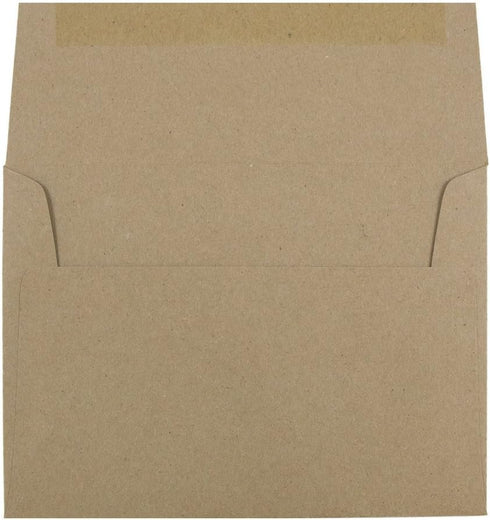 JAM PAPER A6 Premium Invitation Envelopes, 4 3/4 x 6 1/2, Brown Kraft Paper Bag, 100/Pack