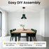 Room,Office(D13.7 xH10.2,Green) Acoustic Felt Pendant Light, Sound Absorbing Modern Hanging Lamp, Tool-Free Assembly