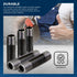 SupplyGiant 3/4 x 12 Inch Black Steel Pipe, Heavy Duty Industrial Malleable Iron for DIY Furniture