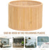 Zerodeko Small Bamboo Lampshade Retro Style Compatible Light Cover for Desk Wall and Floor Lamps Chic Vintage Design