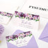 50 FYSUIMU Pcs Funeral Thank You Cards Bulk Boxed Floral Sympathy Blank Note Cards with Sticker Envelope Purple Flower
