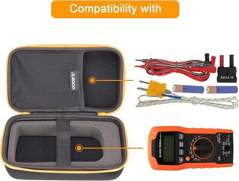 RLSOCO Hard Case for Klein Tools Digital Multimeter, Compatible with MM300/MM325/MM400/MM320 Models