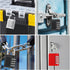 ZHEGE Gym Lock, 4 Digit Combination Padlock for Locker, School, Storage, Black