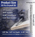 50 1/8" Tondiamo Pcs Drywall Router Bits Rotor Drywall Drill Bits High Speed Steel Spiral Guide Point Cutting Diameter