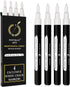 Pinturale Arts 4 Extra Fine Tip White Chalk Markers | 1mm Tip | For