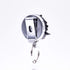 Laraine Retractable Badge Reel Holder, Metal Clip ID Card & Key Holders, Rhinestones Pearl Bird Shape 1.7”