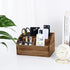 Wooden Desk Organizer - Solid Wood Pen Holder for Desktop, No Assembly Needed, Home Office Supplies Storage