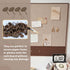 Bronze Flat Head Upholstery Tacks, Flat Thumb Tacks for Furniture Decor, 100Pcs (11mm x 17mm) Upholstery Nails