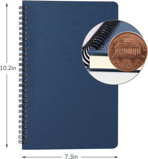 EUSOAR B5 Spiral Journal Notebook, 3 Pack 7.3"x10.2" 120 Pages Hardcover Lined Travel Writing Notebooks Journal, Students College Office Business Subject Diary Ruled Spiral Book Journal by EUSOAR