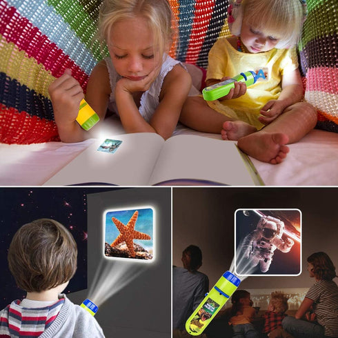 2PCS 26 (120 5 Yeelan Projector Torch Projection Light Torches lamp Flashlight Dinosaur, Sea Animals, Space, Animal