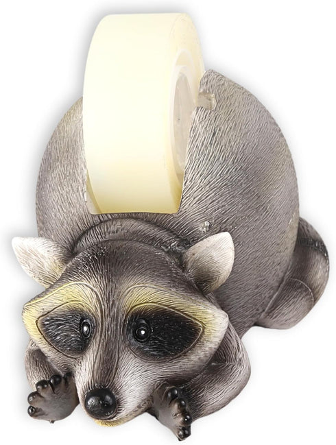 Novelty Tape Dispenser, Raccoon Desk Accessory, 6 Inches for Office or Cubicle